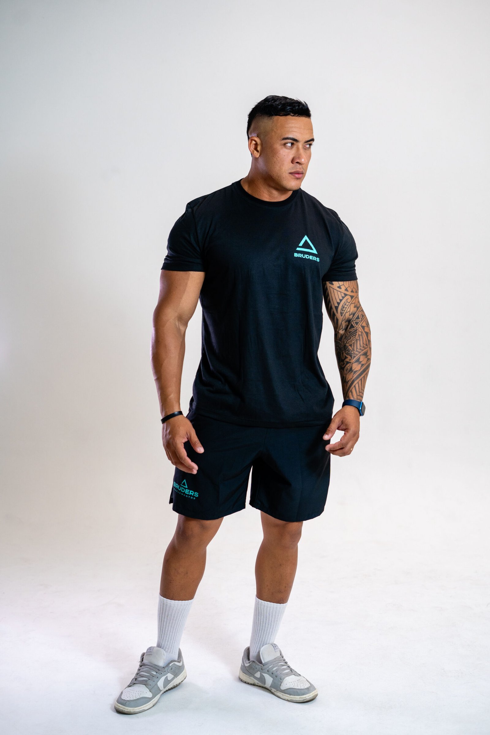 Camiseta Masculina Padrão Triângulo Meia Malha - Bruders - Imagem 7