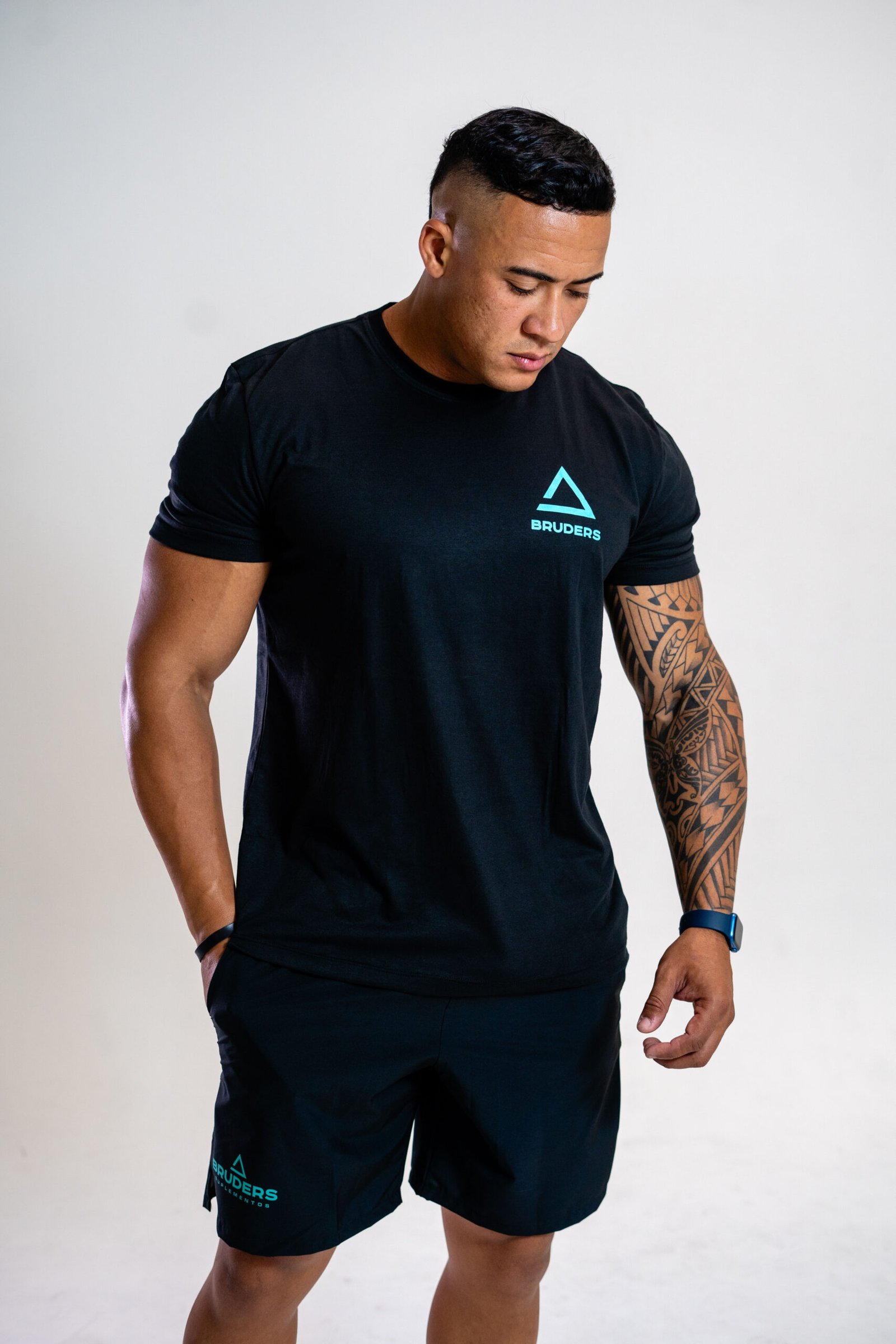 Camiseta Masculina Padrão Triângulo Meia Malha - Bruders - Imagem 6