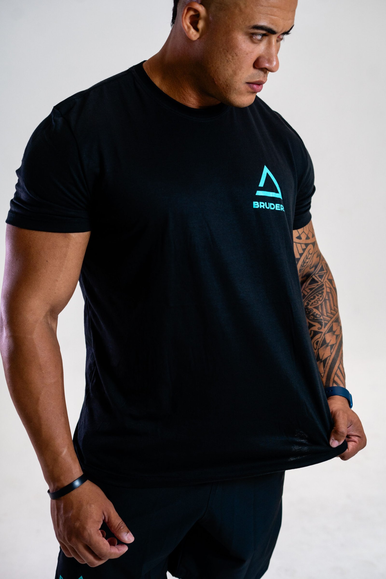 Camiseta Masculina Padrão Triângulo Meia Malha - Bruders - Imagem 4